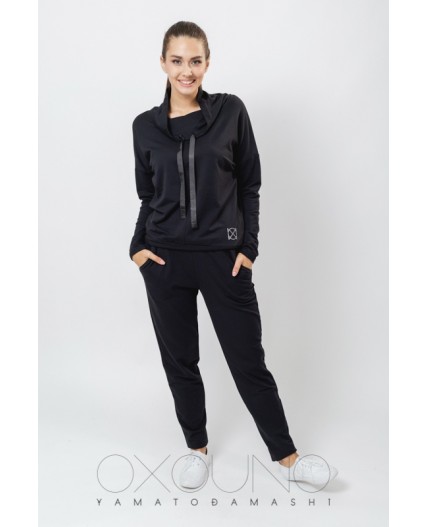 Свитшот:жен. МОДЕЛЬ 6 Черный