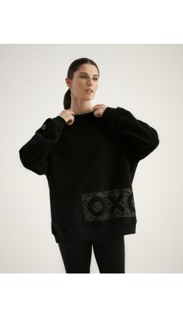 Свитшот:ув. МОДЕЛЬ 1 Черный