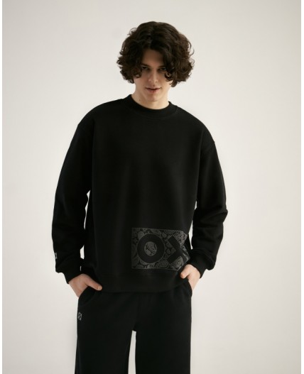 Свитшот:ув. МОДЕЛЬ 1 Черный