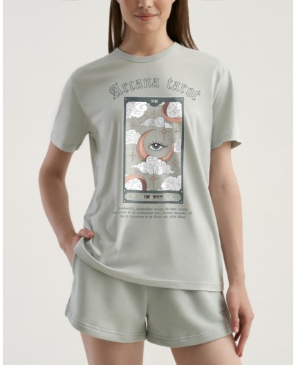 Футболка:жен. МОДЕЛЬ 25 Серое небо