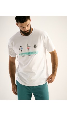 Футболка:муж. МОДЕЛЬ 18 Белый