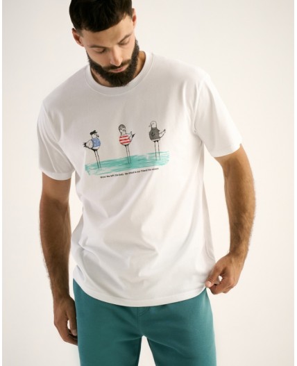 Футболка:муж. МОДЕЛЬ 18 Белый