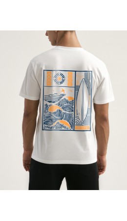 Футболка:муж. МОДЕЛЬ 18 Белый