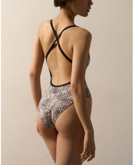 Купальник слитный:жен. МОДЕЛЬ 4 Леопард 1