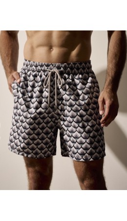 Пляжные шорты:муж. МОДЕЛЬ 1 Сигма серый