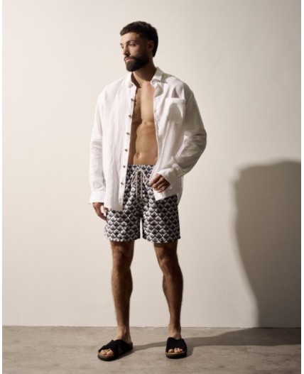 Пляжные шорты:муж. МОДЕЛЬ 1 Сигма серый