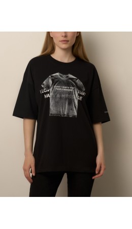 Футболка:ув. МОДЕЛЬ 3 Черный