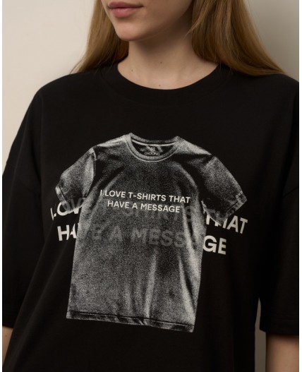 Футболка:ув. МОДЕЛЬ 3 Черный