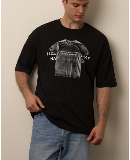 Футболка:ув. МОДЕЛЬ 3 Черный