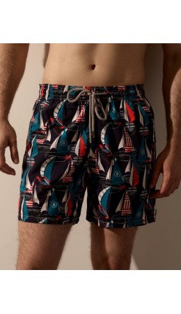 Пляжные шорты:муж. МОДЕЛЬ 1 Регата синий