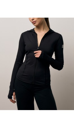 Рашгард с капюшоном:жен. МОДЕЛЬ 3 Черный