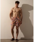 Пляжные шорты:муж. МОДЕЛЬ 1 Ракушки оранж