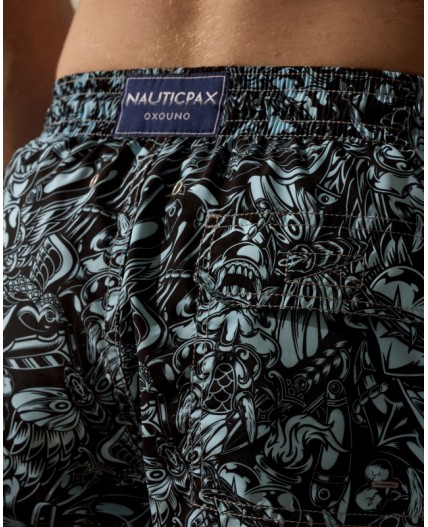 Пляжные шорты:муж. МОДЕЛЬ 1 Корсар бирюза