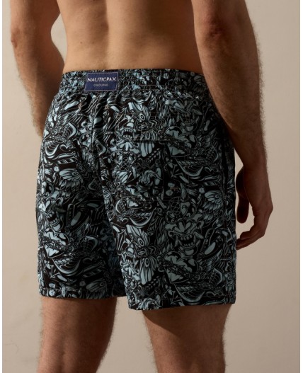 Пляжные шорты:муж. МОДЕЛЬ 1 Корсар бирюза