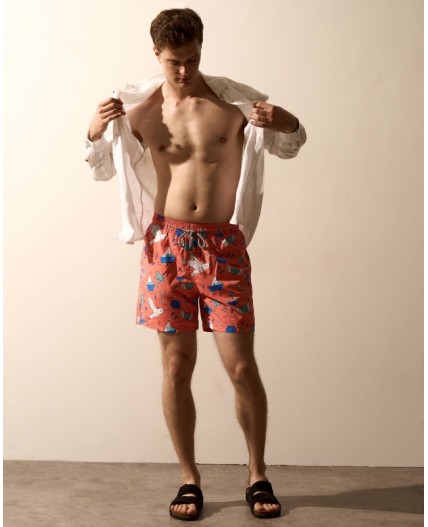 Пляжные шорты:муж. МОДЕЛЬ 1 Круиз оранж