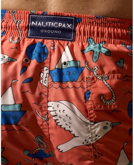 Пляжные шорты:муж. МОДЕЛЬ 1 Круиз оранж