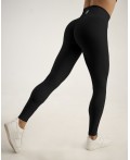 Леггинсы спортивные:жен. МОДЕЛЬ 6 Черный