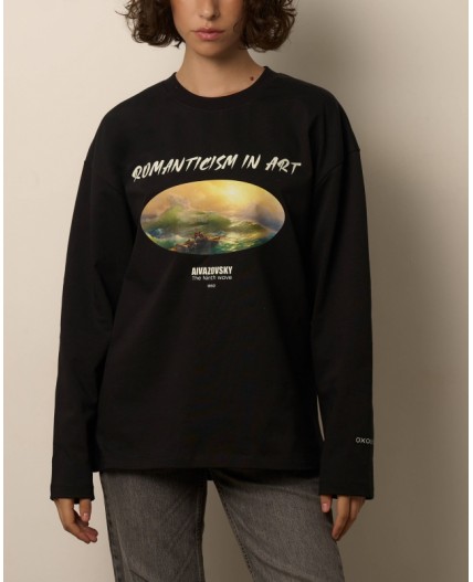 Лонгслив:ув. МОДЕЛЬ 8 Черный