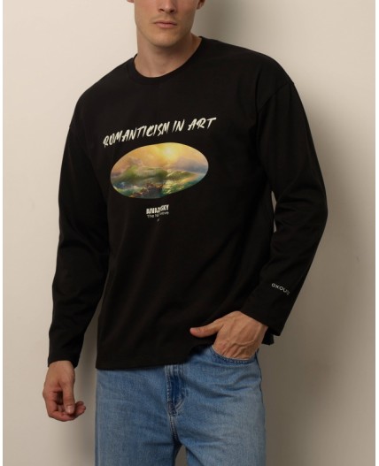 Лонгслив:ув. МОДЕЛЬ 8 Черный