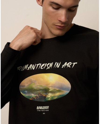 Лонгслив:ув. МОДЕЛЬ 8 Черный