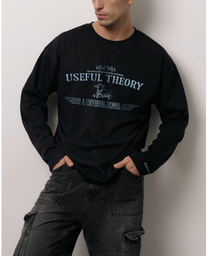 Лонгслив:ув. МОДЕЛЬ 8 Черный