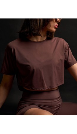 Футболка:жен. МОДЕЛЬ 67 Шоколад