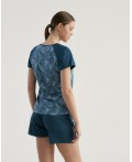 Комплект футболка/шорты:жен. МОДЕЛЬ 3 Pen/petrol