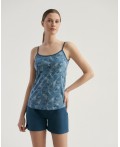 Комплект топ/шорты:жен. МОДЕЛЬ 3 Pen/petrol