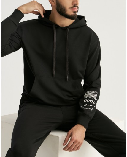 Худи:муж. МОДЕЛЬ 7 Черный