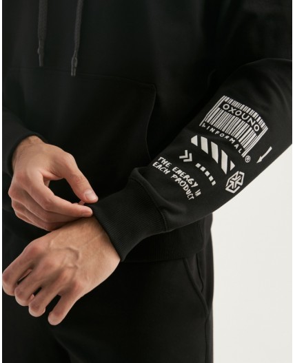 Худи:муж. МОДЕЛЬ 7 Черный