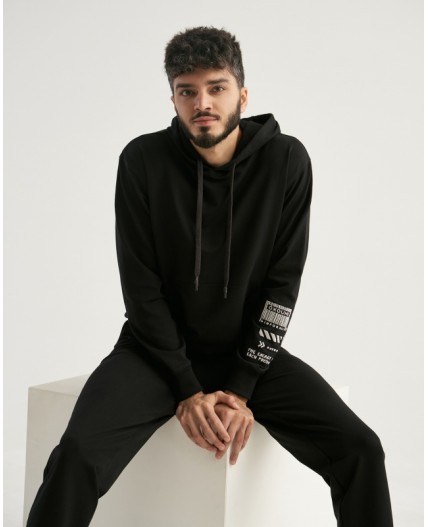 Худи:муж. МОДЕЛЬ 7 Черный