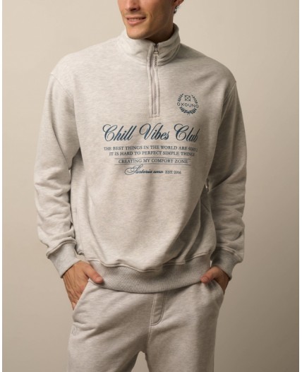 Толстовка:муж. МОДЕЛЬ 19 Серый меланж