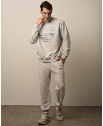 Толстовка:муж. МОДЕЛЬ 19 Серый меланж