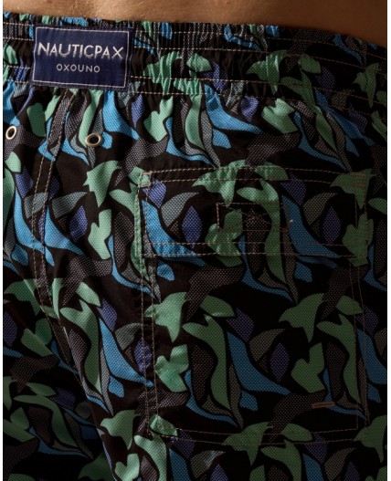 Пляжные шорты:муж. МОДЕЛЬ 1 Пиксель зеленый