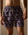 Пляжные шорты:муж. МОДЕЛЬ 1 Пиксель лиловый