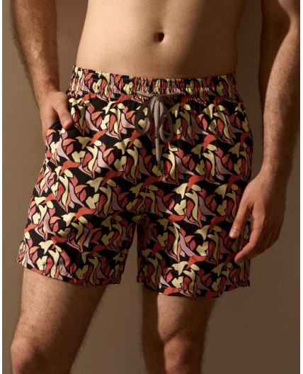 Пляжные шорты:муж. МОДЕЛЬ 1 Пиксель коричневый