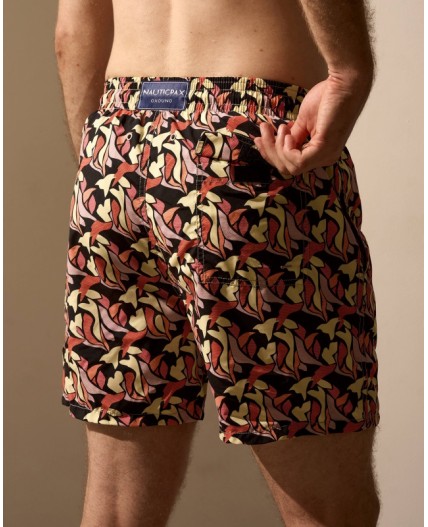 Пляжные шорты:муж. МОДЕЛЬ 1 Пиксель коричневый