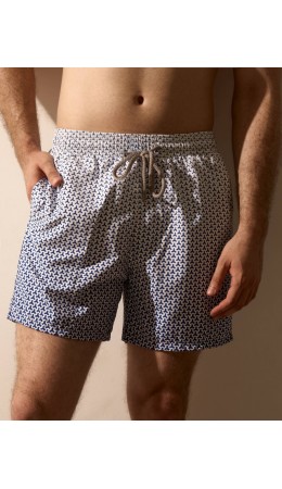Пляжные шорты:муж. МОДЕЛЬ 1 Y белый