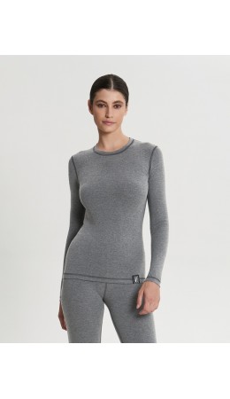 Лонгслив:жен. КЛАССИК Серый