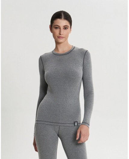 Лонгслив:жен. КЛАССИК Серый