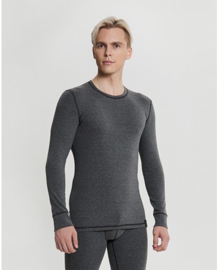 Лонгслив:муж. КЛАССИК Темный меланж