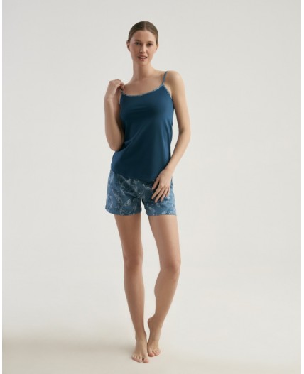 Комплект топ/шорты:жен. МОДЕЛЬ 3 Petrol/pen