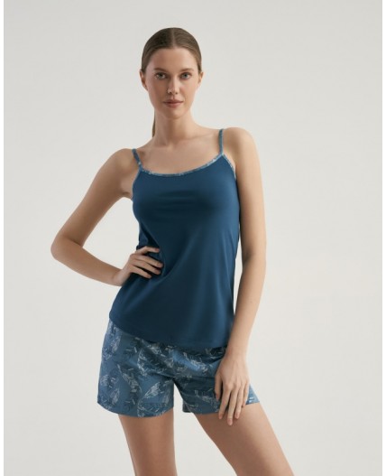 Комплект топ/шорты:жен. МОДЕЛЬ 3 Petrol/pen