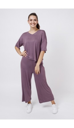Комплект футболка/брюки:жен. МОДЕЛЬ 32 Лиловый