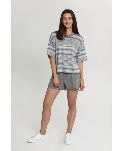 Комплект футболка/шорты:жен. МОДЕЛЬ 22 Лазурь