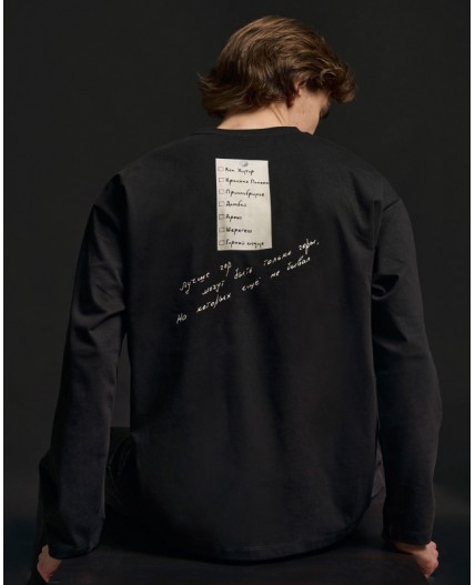 Лонгслив:ув. МОДЕЛЬ 8 Черный