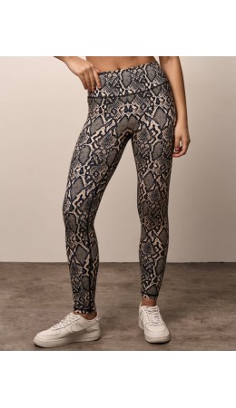 Леггинсы спортивные:жен. МОДЕЛЬ 14 Змея темная