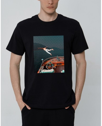 Футболка:муж. МОДЕЛЬ 18 Черный