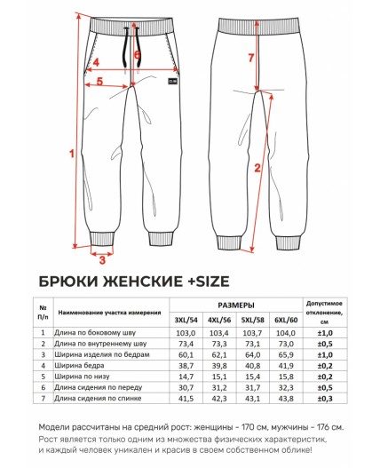 Брюки Женские 4147 Темный синий Меланж