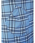 платье женское светло-голубой в клетку